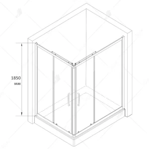 Душевой уголок RGW Classic CL-44 80x100