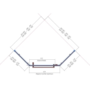 Душевой уголок RGW Hotel HO-081 90x90 матовый