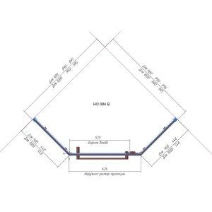 Душевой уголок RGW Hotel HO-084W 100x100