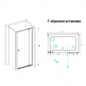 Душевой уголок RGW Passage PA-32B 80x80
