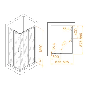 Душевой уголок RGW Passage PA-146B 70x90