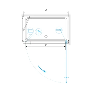 Душевой уголок RGW Hotel HO-045-1 70x90