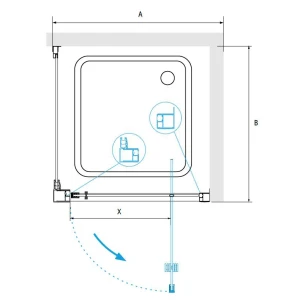 Душевой уголок RGW Passage PA-135-1 100x100