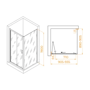 Душевой уголок RGW Passage PA-132 80x80