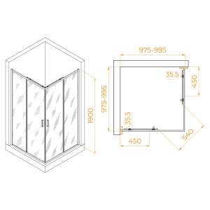 Душевой уголок RGW Passage PA-31 100x100