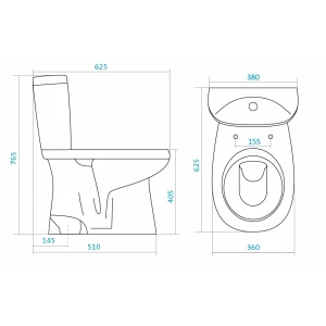 Унитаз-компакт Santek Анимо 1WH302133
