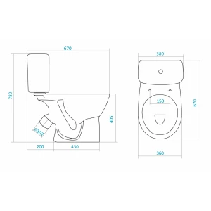 Унитаз-компакт Santek Бореаль 1WH302143