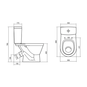Унитаз-компакт Santek Уно 1WH501613