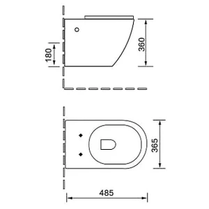 Унитаз подвесной SantiLine SL-5018MB