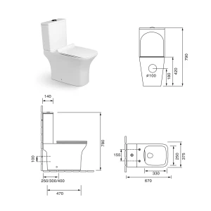 Унитаз-компакт SantiLine SL-5023