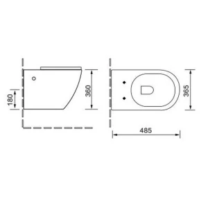 Унитаз подвесной SantiLine SL-5005