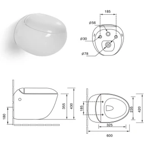Унитаз подвесной SantiLine SL-5001