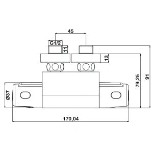 Смеситель Swedbe Mercury 9026 для душа термостат