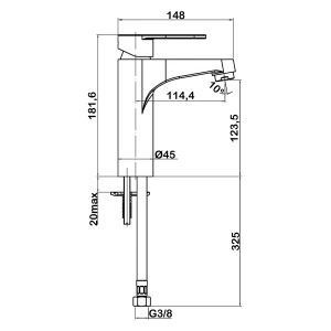 Смеситель Swedbe Neptune 1310 для раковины