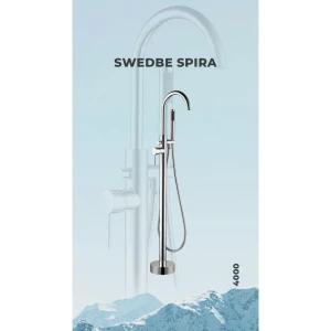 Смеситель Swedbe Spira 4000 для ванны с душем напольный