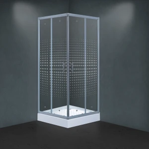 Душевой уголок Timo TL-8002 Romb Glass 80х80 с поддоном