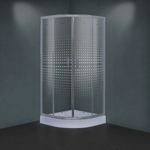 Душевой уголок Timo TL-8001 Romb Glass 80х80 с поддоном
