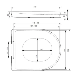 TOTO MH Сиденье для унитазов CW161Y, CW162Y, CW163Y