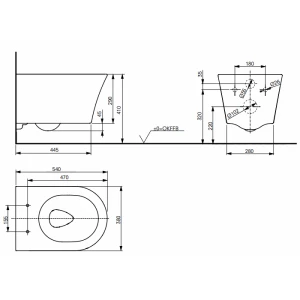 Унитаз подвесной Toto GP CW553Y/TC524EU с сиденьем