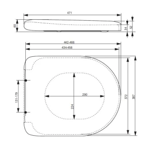 TOTO NC Сиденье для унитаза для унитазов CW761Y, CW762Y, CW763Y