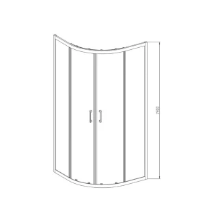Душевой уголок Vincea Alpha 90х90 VSQ-3AL900CLB