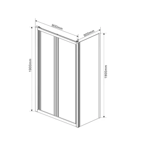 Душевой уголок Vincea Garda 90х90 VSR-1G9090CL
