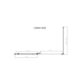 Душевой уголок Vincea Slim-N 120х80 VSR-4SN8012CL