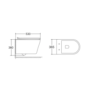 Унитаз подвесной Vincea Vito VT1-23