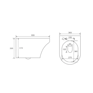 Унитаз подвесной Vincea Edge-M VT1-37