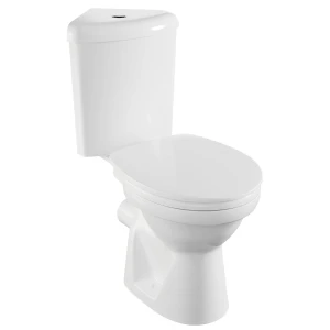 Унитаз-компакт напольный угловой VitrA Norm Wenkel с сиденьем микролифт 9854B0997200
