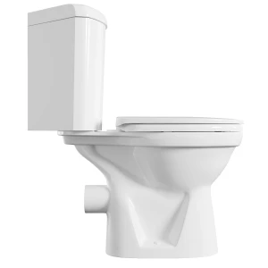 Унитаз-компакт напольный угловой VitrA Norm Wenkel с сиденьем микролифт 9854B0997200