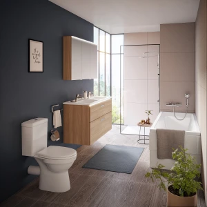 Унитаз-компакт напольный VitrA Norm Eisberg c сиденьем микролифт 9844B0997202