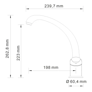Смеситель Wasserkraft Rossel 2807 для кухни