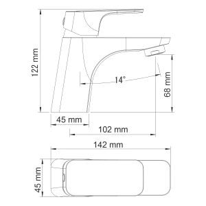 Смеситель Wasserkraft Salm 2703 для раковины