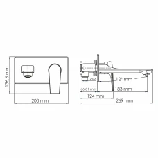 Смеситель Wasserkraft Wiese 8430 для раковины