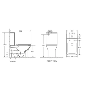 Унитаз-компакт WeltWasser Zinnbach 001 GL-WT