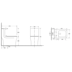 Унитаз моноблок WeltWasser Glanbach 001 ST GL-WT