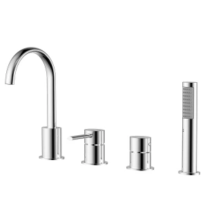 Смеситель Azario Delicate на борт ванны AZ-QA28173C-1381AC