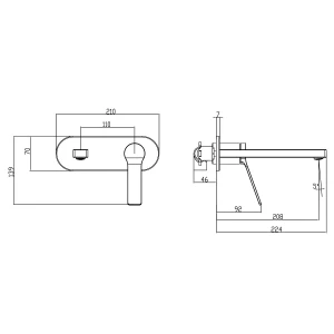 Смеситель Azario Vise для раковины AZ-VSA148330C