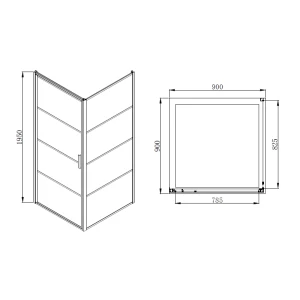 Душевой уголок Azario Richmond 90х90 AZNAG1221900
