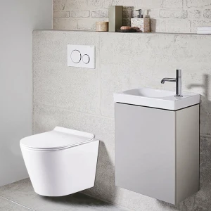 Унитаз подвесной Azario FONTI безободковый с сиденьем микролифт AZ402W