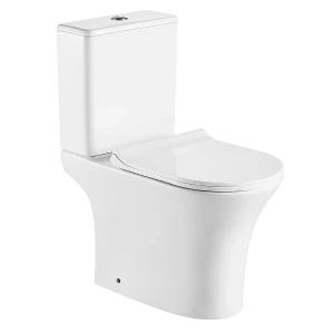 Унитаз-компакт напольный Azario FRETTA ROUND безободковый с сиденьем микролифт AZ7121G