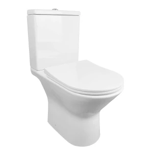 Унитаз-компакт напольный Azario Fretta new безободковый с сиденьем микролифт AZ-1223B