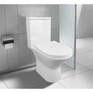 Унитаз-компакт напольный Azario Fretta new безободковый с сиденьем микролифт AZ-1223B
