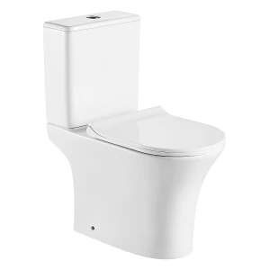 Унитаз-компакт напольный Azario FRETTA ROUND безободковый с сиденьем микролифт AZ-1038A