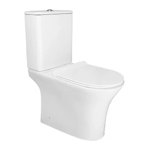 Унитаз-компакт напольный Azario FRETTA ROUND безободковый с сиденьем микролифт AZ1217+AZ1216