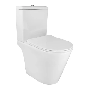 Унитаз-компакт напольный Azario Flin безободковый с сиденьем микролифт AZ-1363C