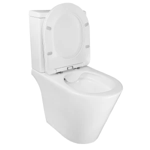 Унитаз-компакт напольный Azario Flin безободковый с сиденьем микролифт AZ-1363C