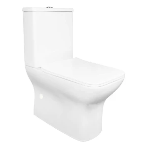 Унитаз-компакт напольный Azario Fresco безободковый с сиденьем микролифт AZ-8302