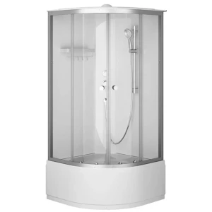 Душевая кабина AM.PM X-Joy 90x90 W94C-401A-090MT профиль серебристый, высокий поддон